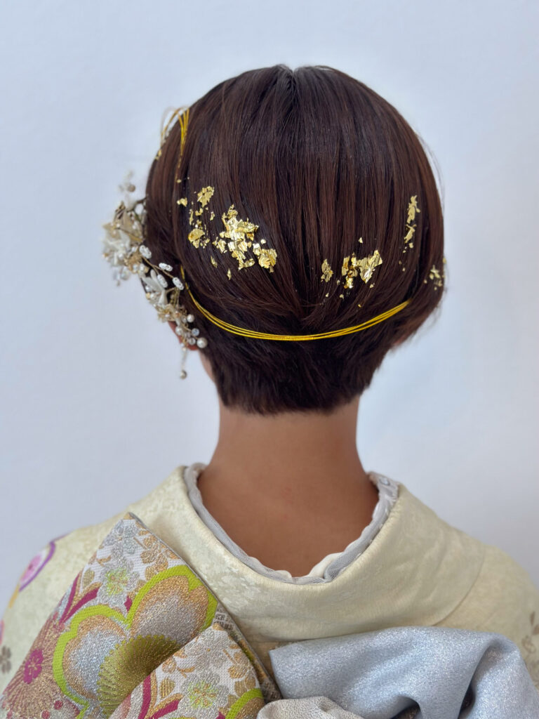 成人式のヘアセットの仕上がり