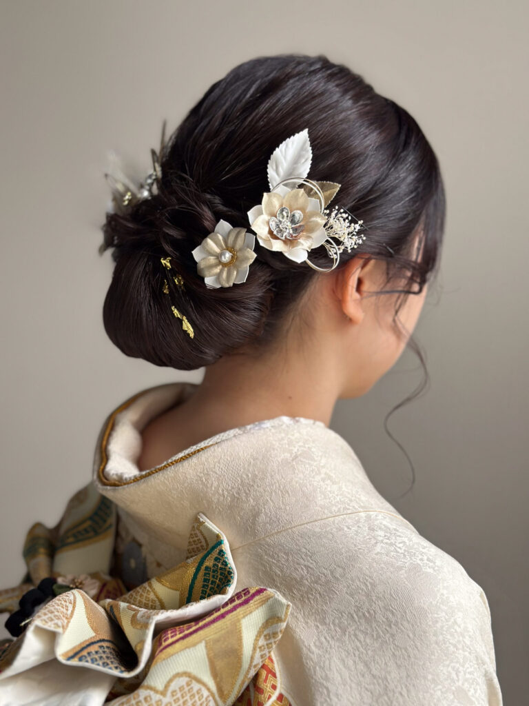 成人式の振袖に合わせたヘアセット