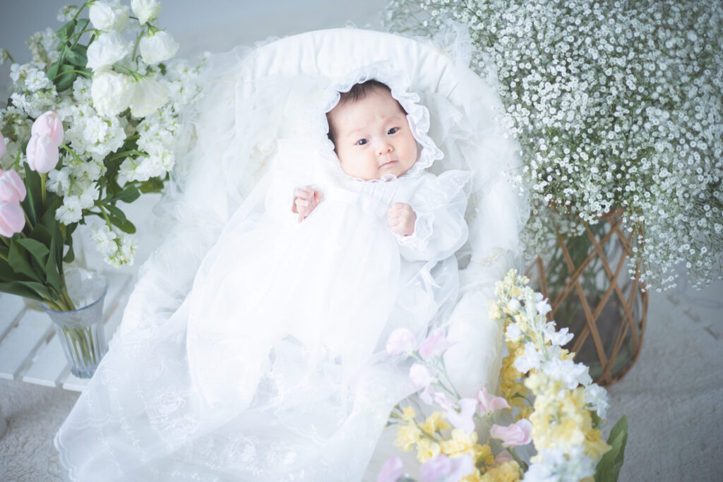 お宮参りの写真　茨城阿部写真館